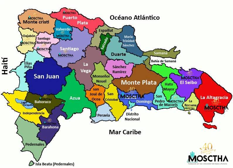 Mapa de la República Dominicana
